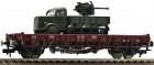 522701 Fleischmann 2 axle Flat car loaded with Opel Blitz Maultier of German army